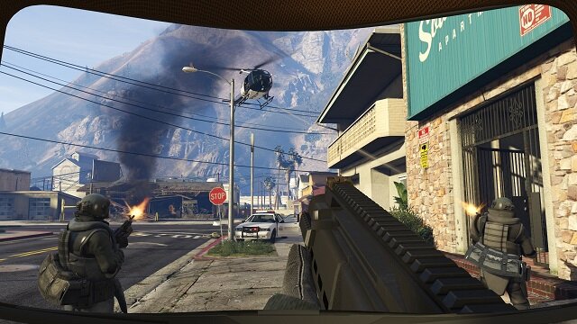 gta v first person shooter