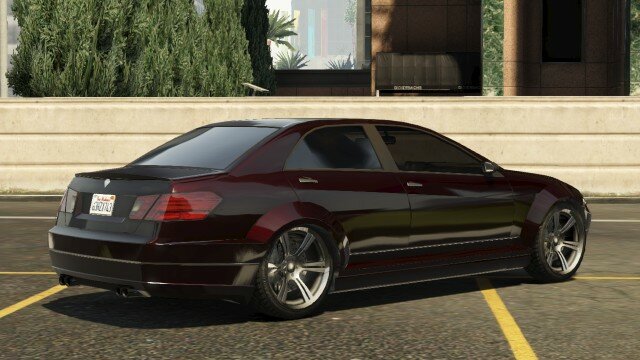 Dark Red Benefactor Schafter Rear