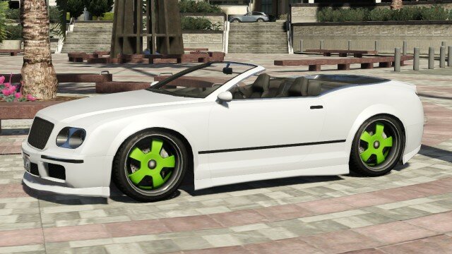 Enus Cognoscenti Cabrio Green Rims Hardtop