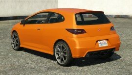 Orange Dinka Blista Rear View